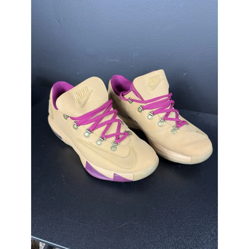 NIKE KD VI 6 EXT QS Men 8 WHEAT BROWN RASPBERRY BLUE GUM 639046-900 KEVIN DURANT Nike KD 6 EXT QS Gum - 639046-900 for Sale | Authenticity  main image 4